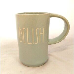 Rae Dunn delish mug new design RD imprinted under the wide D handle NEW!